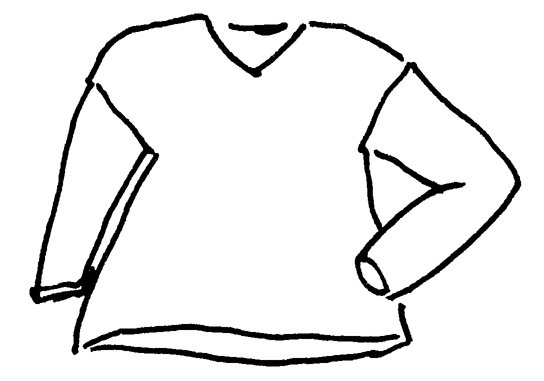 Pullover in A-Form